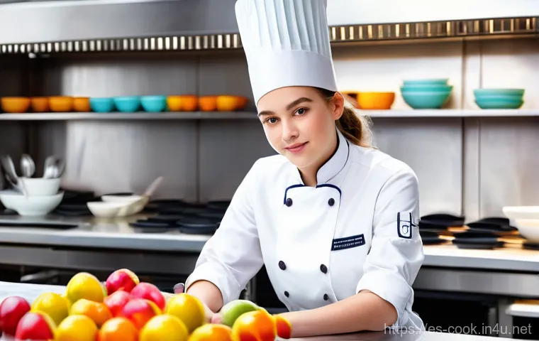 조리 자격증 대비 학원 추천 - **Prompt: Culinary Passion and Artistic Pastry Creation**
"A vibrant, medium shot of a focused, ...