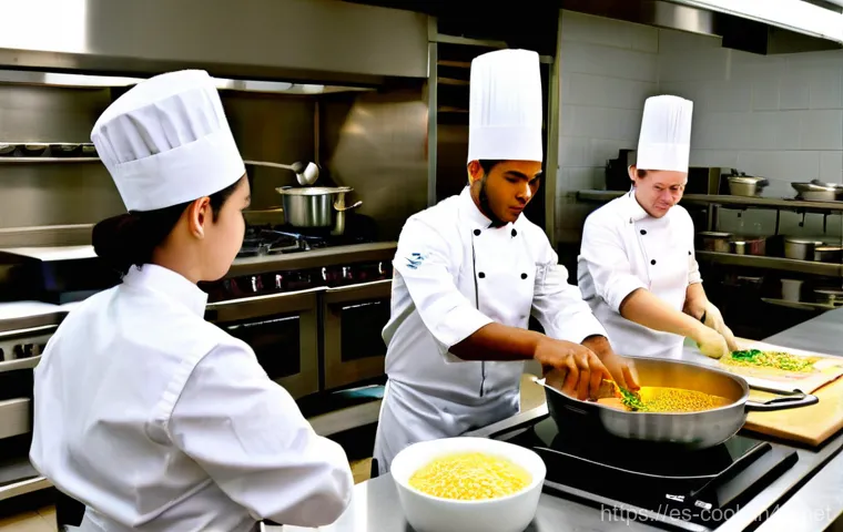 조리 자격증 대비 학원 추천 - **Prompt: Culinary Passion and Artistic Pastry Creation**
"A vibrant, medium shot of a focused, ... 조리 자격증 대비 학원 추천 - **Prompt: Culinary Passion and Artistic Pastry Creation**
"A vibrant, medium shot of a focused, ...