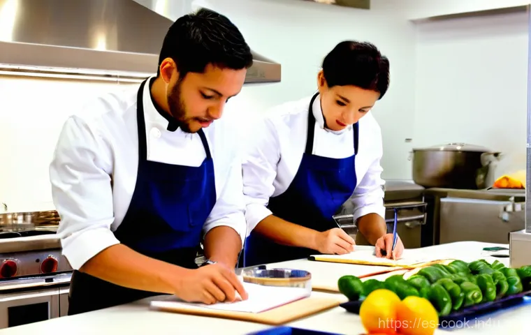 조리 자격증 필기 시험 준비법 - **Prompt:** A young, focused culinary student (18-25 years old, gender-neutral, wearing a clean whit... 조리 자격증 필기 시험 준비법 - **Prompt:** A young, focused culinary student (18-25 years old, gender-neutral, wearing a clean whit...