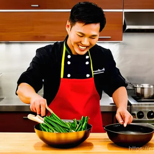 Home 20 중식조리사 강사로의 전환 가능성 - **Prompt 1: The Charismatic Chinese Cuisine Instructor**
"A vibrant, eye-level photograph of a c...